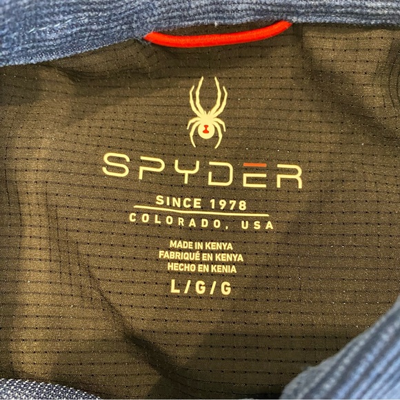 Spyder Men’s Blue Corduroy Button Down Long Sleeve Shirt L - Picture 7 of 8